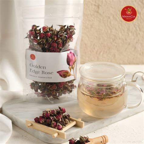 jual teh bunga golden edge rose flower tea   gram  gram