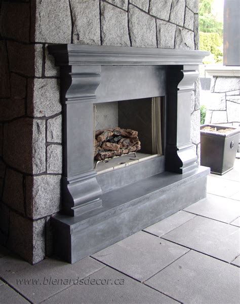 Cast Concrete Fireplace Mantel | Fireplace garden, Cottage fireplace ...