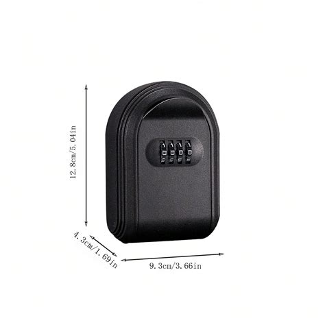 1pc Outdoor Waterproof Key Box With 4-Digit Combination Wall Mounted ...