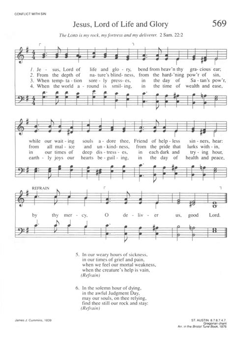 Trinity Hymnal Rev Ed Jesus Lord Of Life And Glory Hymnary Org