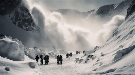 Un grupo de personas camina por una montaña nevada con nieve de fondo