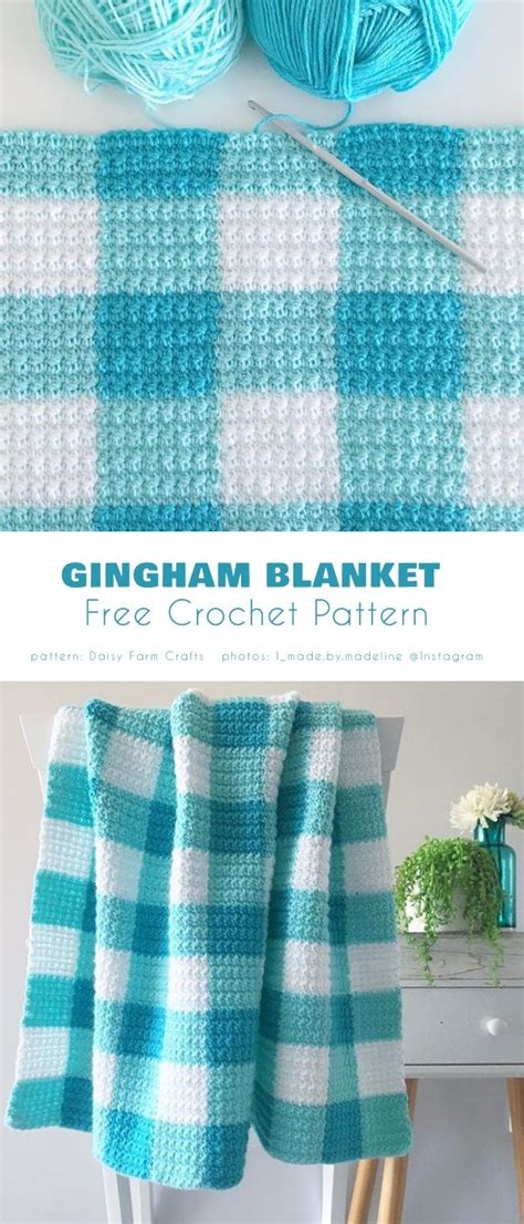 Charming Gingham Crochet Ideas And Free Patterns Afghan Crochet