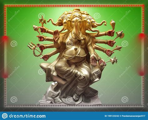 Five Faced Ganesh Murti India Odisha Photo Stock Photo Image Of