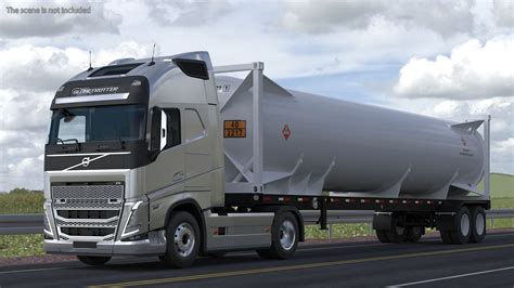 Cami N Volvo Fh Globetrotter Con Remolque De Gas Natural Licuado