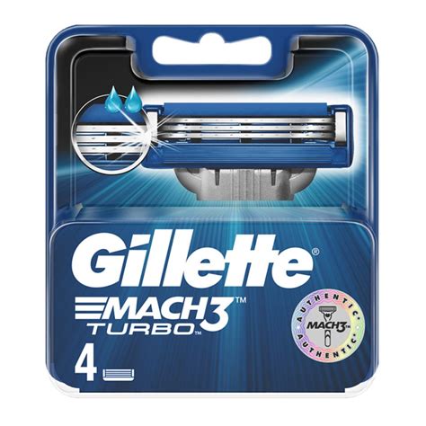 GILLETTE WKŁADY MACH3 TURBO 4 SZT drogeriejasmin