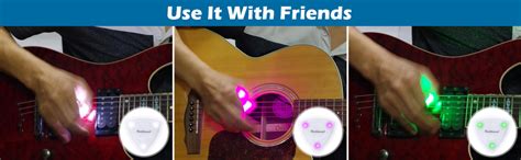 Safigle 3pcs Led Light Guitar Pick Led Luminous Guitar Picks Guitar