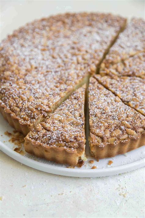 Almond Pine Nut Tart The Little Epicurean