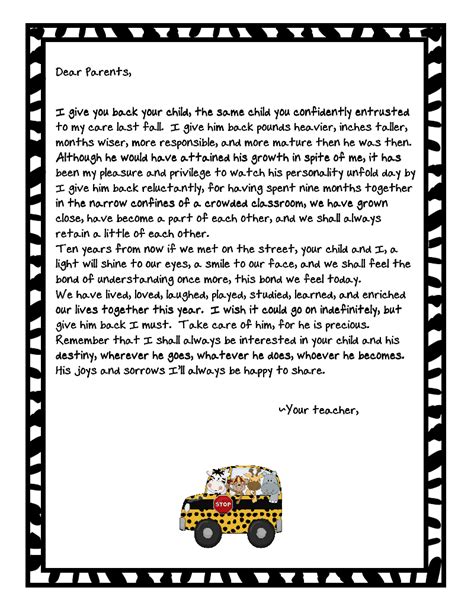 Printable Classroom Party Letter To Parents Template Free Printable