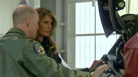 Melania Trump Tours Military Bases And Navy Aircraft Carrier On Air Videos Fox News