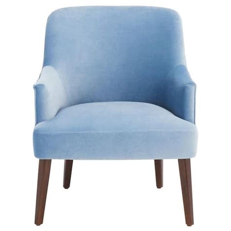 SAFAVIEH Briony Light Blue Upholstered Accent Chairs ACH4003C The