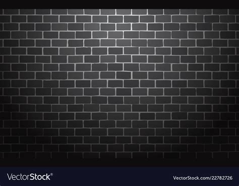 Black brick wall background Royalty Free Vector Image