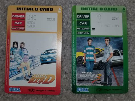 Initial D Arcade Game Cards Nostalgia