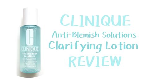 Clinique Anti-Blemish Solutions Clarifying Lotion Review | FISHMEATDIE