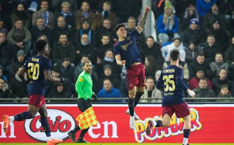 Jorge Sánchez anota su segundo gol con Ajax y los pone en ventaja