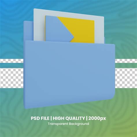 Carpeta De Archivos Render D Dise O Gr Fico Conjunto De Render D