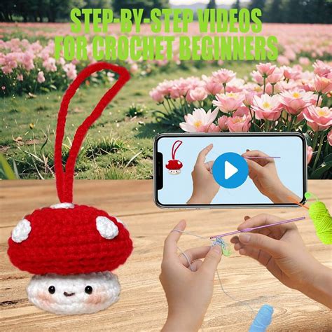 Kit De Ganchillo De Setas Diy Para Principiantes Planta De Peluche De