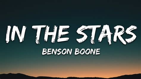 Benson Boone In The Stars Lyrics YouTube