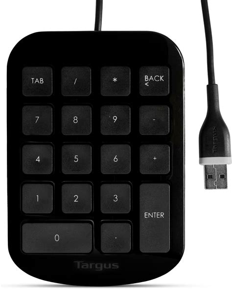 Targus Pav Num Rique Clavier Filaire Usb Cm Pour Saisir Des