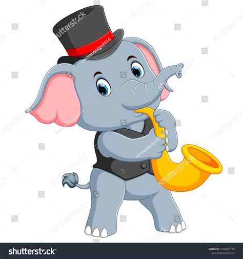 Elephant Trumpet Pose Over 22 Royalty Free Licensable Stock Vectors