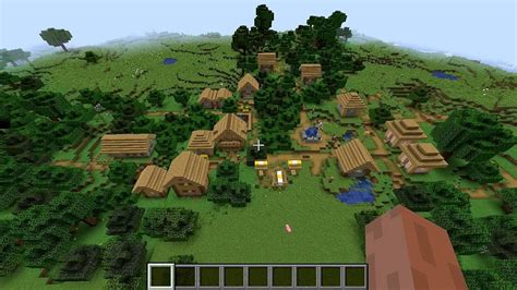 Minecraft 114 Seed 156 Forest Village At Spawn And A Plains Village