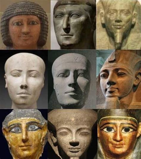 Ancient Egyptians faces