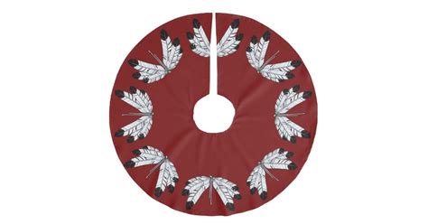 Native Art Christmas Tree Skirt First Nation Decor Zazzle