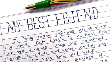 Essay On My Best Friend My Best Friend Essay My Friend Essay