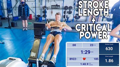 30 Minute Low Rate Critical Power Rowing Machine Test Stroke Length Numbers Youtube