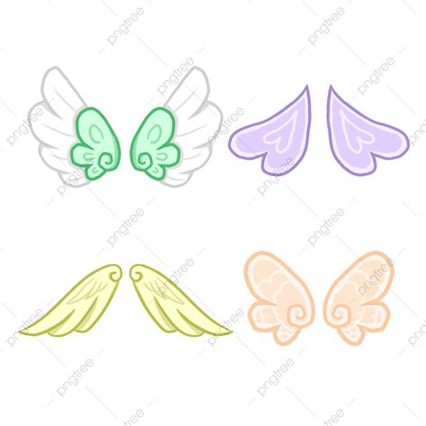 Cute Wings White Transparent Cartoon Anime Cute Style Wings Cartoon