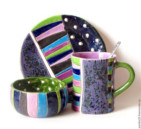 Керамический набор 'Звездная ночь' | Ceramics, Clay, Glassware