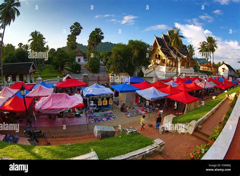 Night Market Street Market In Luang Prabang Laos Stock Photo Alamy