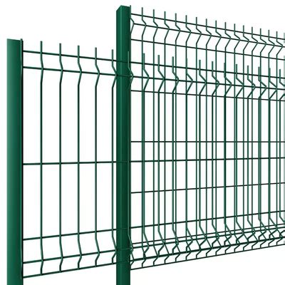 Curvy D Wire Mesh Fence Galvanized Welded Triangle Pvc Coated