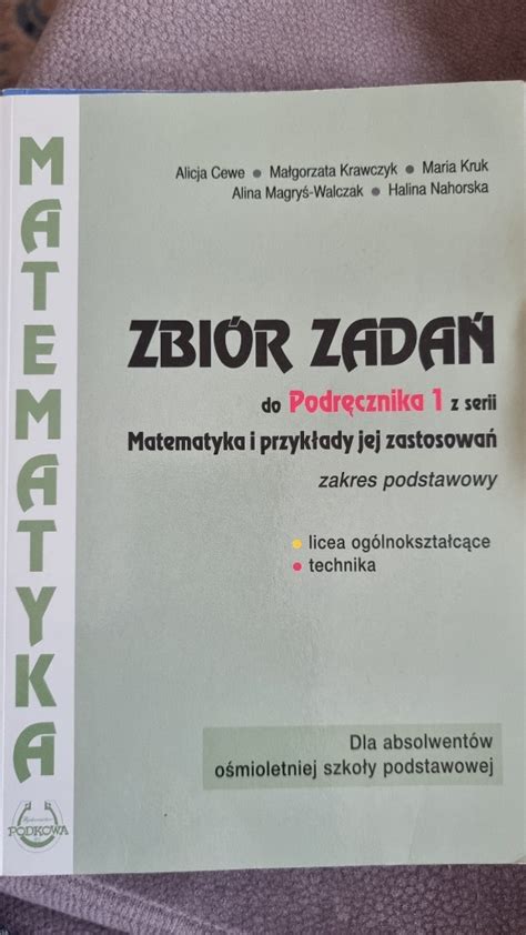 Matematyka I Przyklady Jej Zastosowan 1 Warszawa Kup Teraz Na