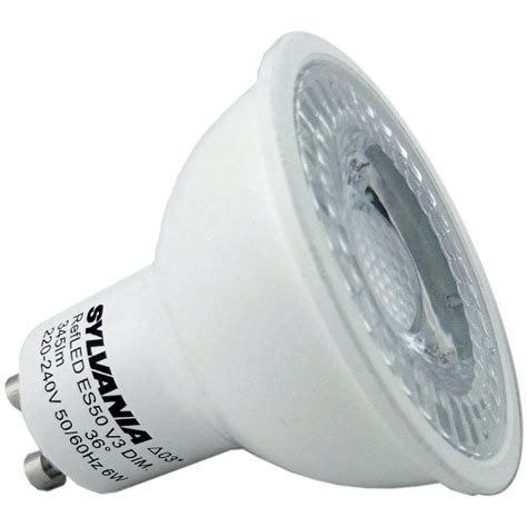 Sylvania 0028440 REFLED 6 Watt Dimmable GU10 LED Warm White