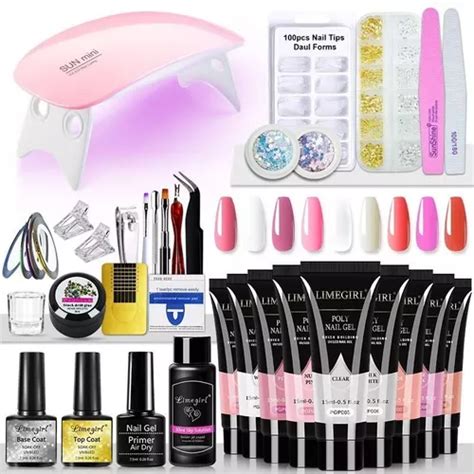 Polygel Kit W L Mpara Led Para Juego De Extensi N De U As Env O Gratis