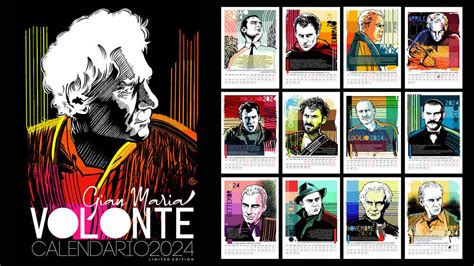 Un calendario illustrato da Maurizio Di Bona celebra Gian Maria Volonté