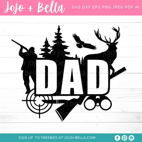 Hunting Dad Svg Dad Svg Fathers Day Svg Dad Hunting Svg Etsy