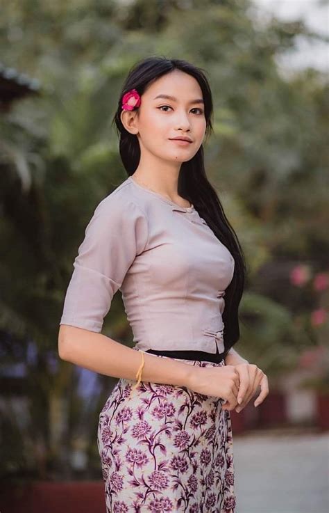 Myanmar Traditional Dress Traditional Dresses Sexy Asian Girls