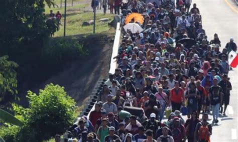 Caravana De Migrantes Avanza Por M Xico Antes De Llegar A Eu Austin