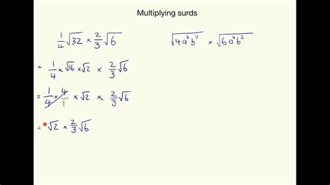 Multiplying Surds Youtube