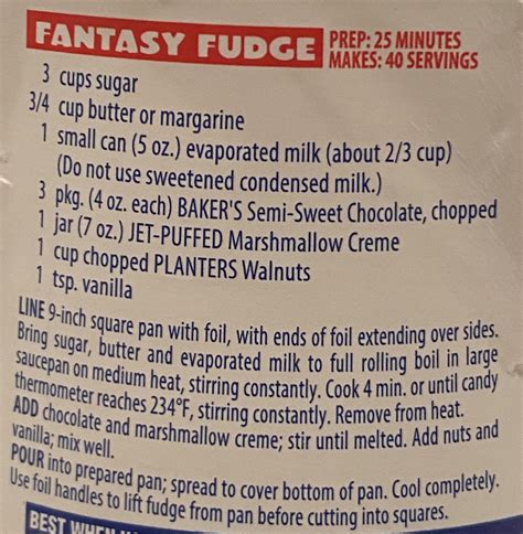 Pin By Lindsay Langford On Food Fantasy Fudge Recipe Fantasy Fudge