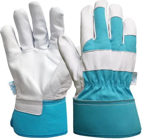 Digz Goatskin Leather Palm Garden Gloves With Safety Cuff