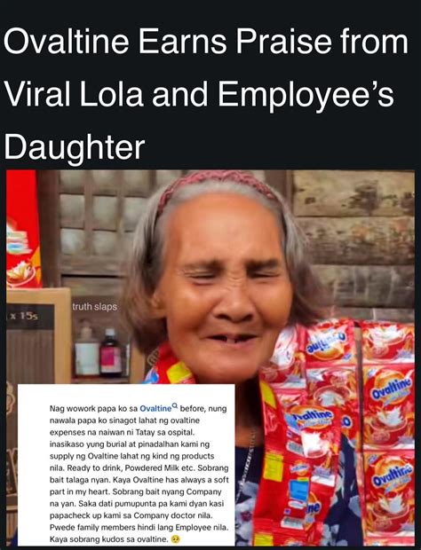 94.5 - Aside from the lola who was given a one-year supply of Ovaltine