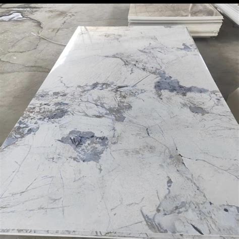 Pvc Marble Sheet Glossy For Waterproof Wall Panel Uv Marble