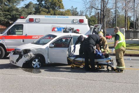 One Person Taken To Hospital After Two Car Crash In Fontana News