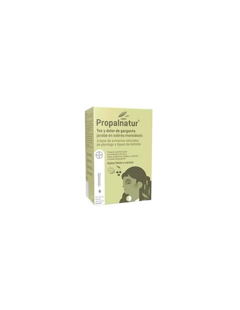 PROPALNATUR TOS Y DOLOR DE GARGANTA 16 SOBRES MONODOSIS 10 ML JARABE