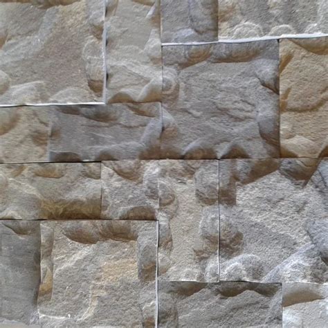 Grey Natural Sandstone Wall Tile Size Medium Thickness Mm At Rs