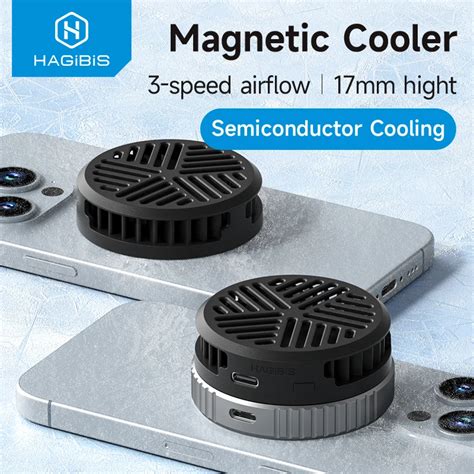 Hagibis Refrigerador Magn Tico Do Telefone Celular Ventilador De