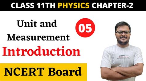 Ncert Class 11th Units And Measurements Chapter 2 Physics Class 11th Ncert Chapter 2