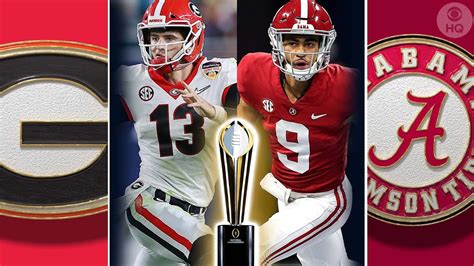 No 1 Alabama Vs No 3 Georgia College Football Playoff Title Game